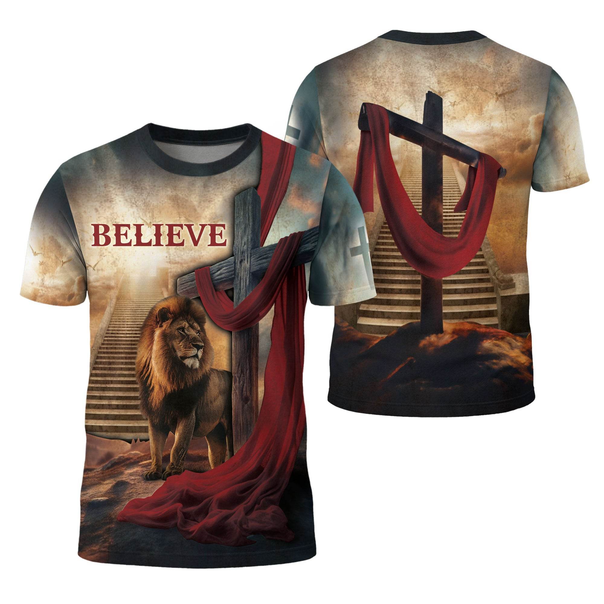 The Path Of Faith "Believe" In The King Christian T-Shirt