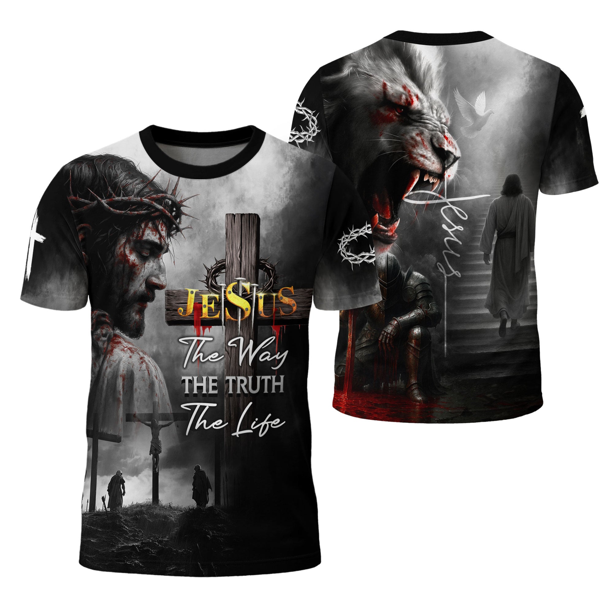 Jesus The Way The Truth The Life Blood Redemption Christian Shirt