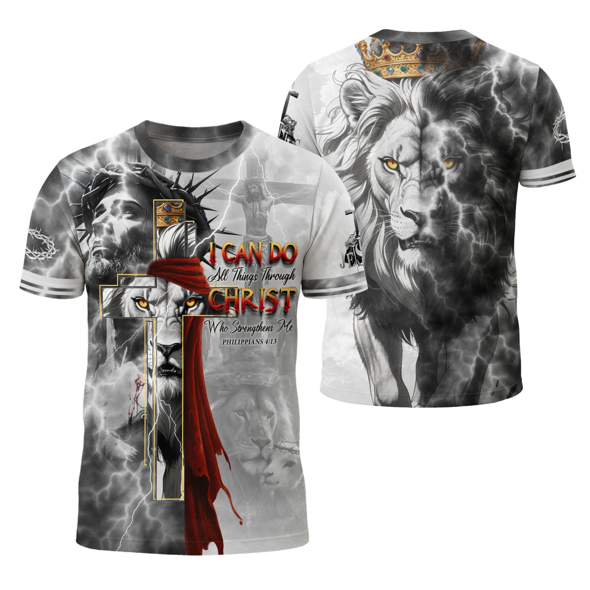 I Can Do All Things Through Christ Lion of Judah Christian T-Shirt