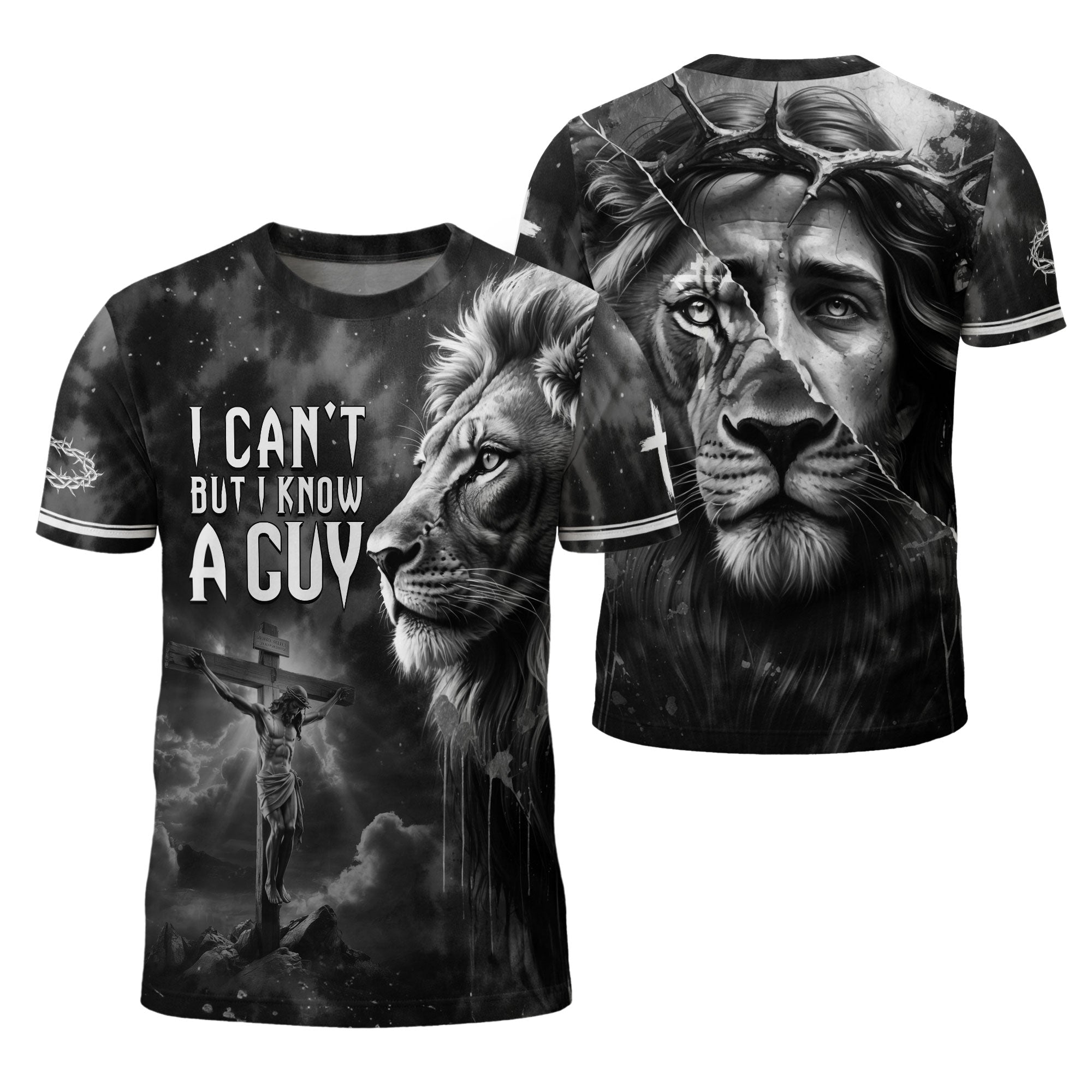 I Can’t But I Know A Guy Jesus Cross Lion Of Judah Christian Faith T-Shirt