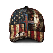 Blood-Stained Cross – Patriot Faith Customized Hat - Rust Field Wear