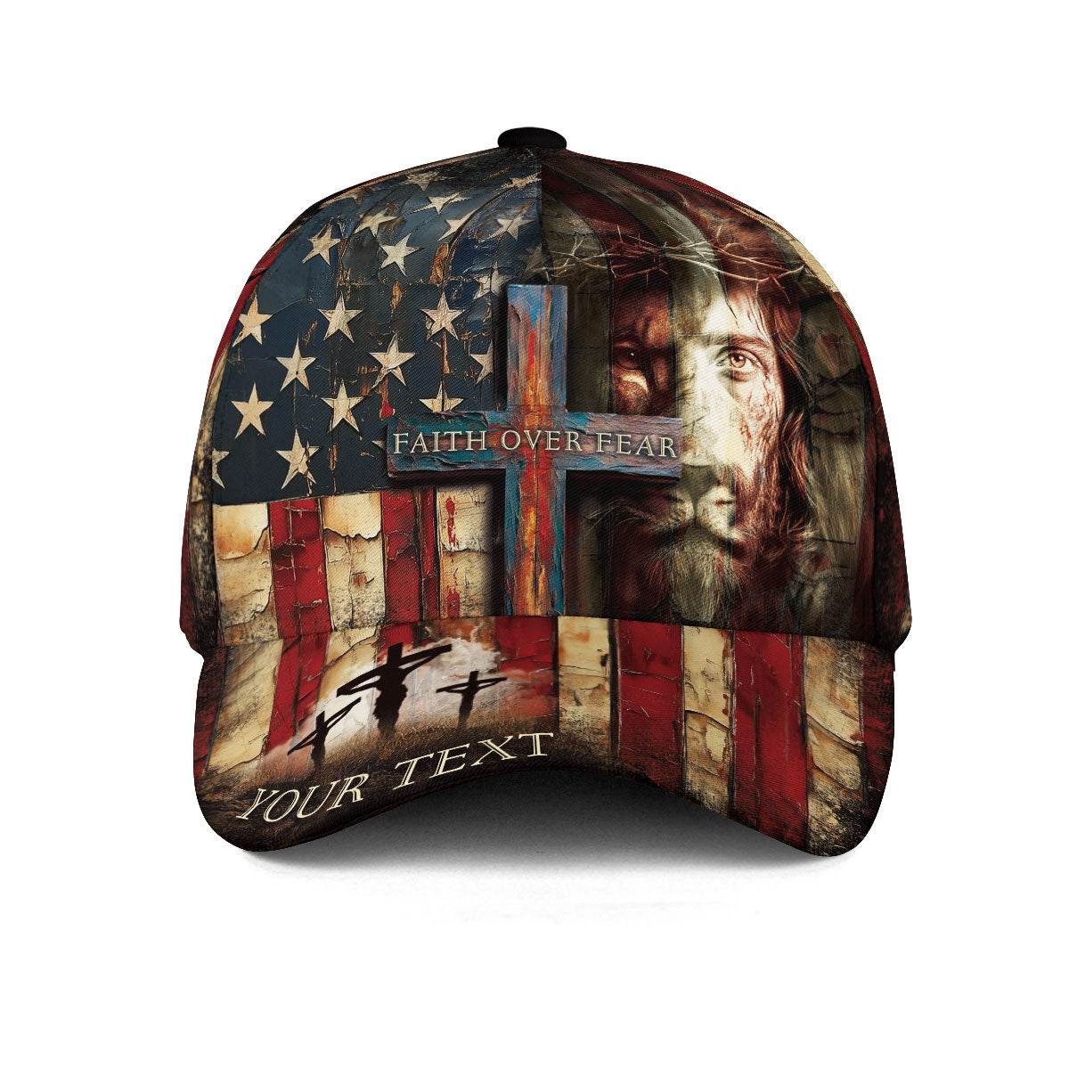 Custom Christian Faith Over Fear Hat For Men & Women - Rust Field Wear