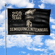 USA 250th Anniversary Semiquincentennial Flag 1776-2026 Liberty Torch Patriotic