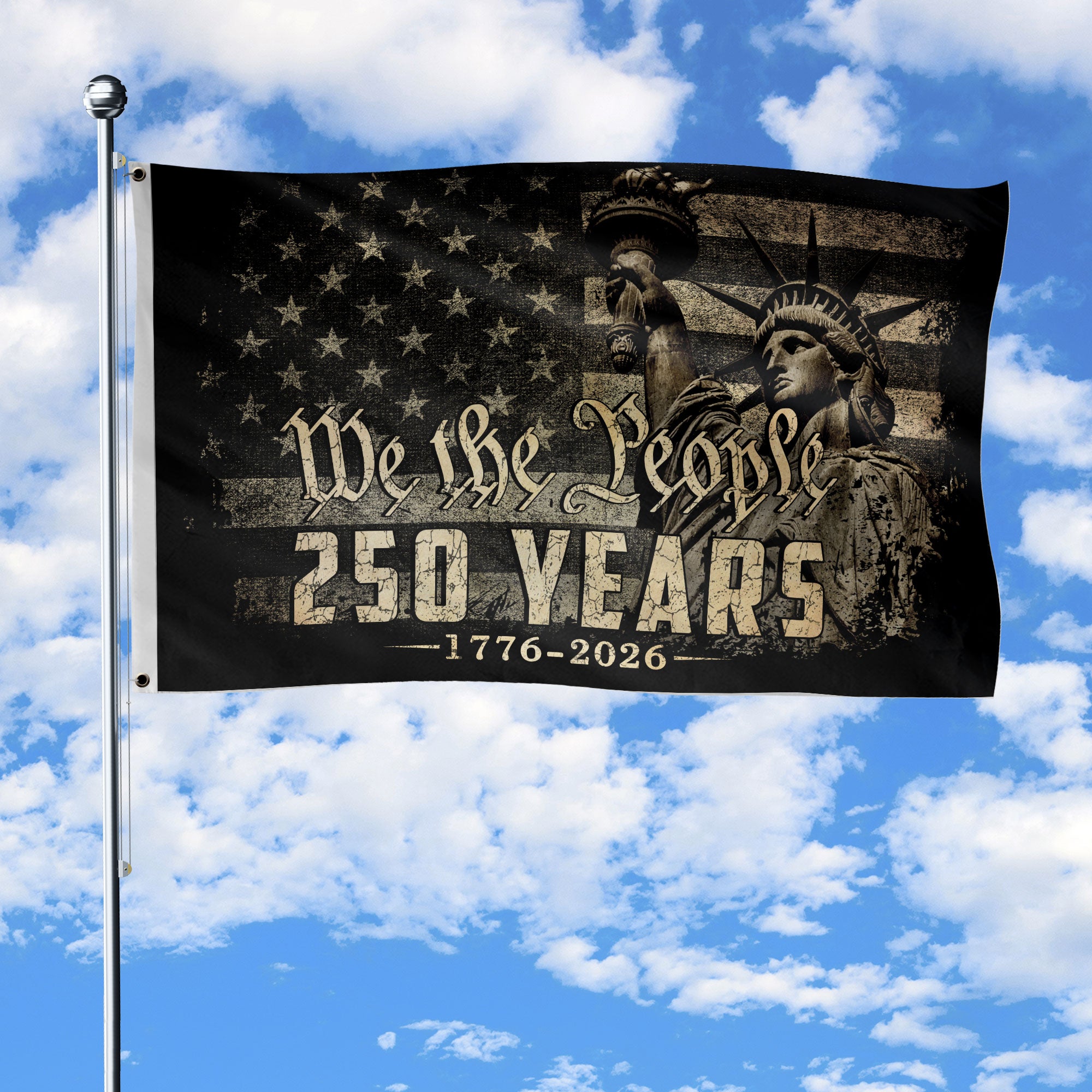 US Semiquincentennial Freedom Garden Flag 1776–2026 We The People Statue of Liberty Outdoor Decor
