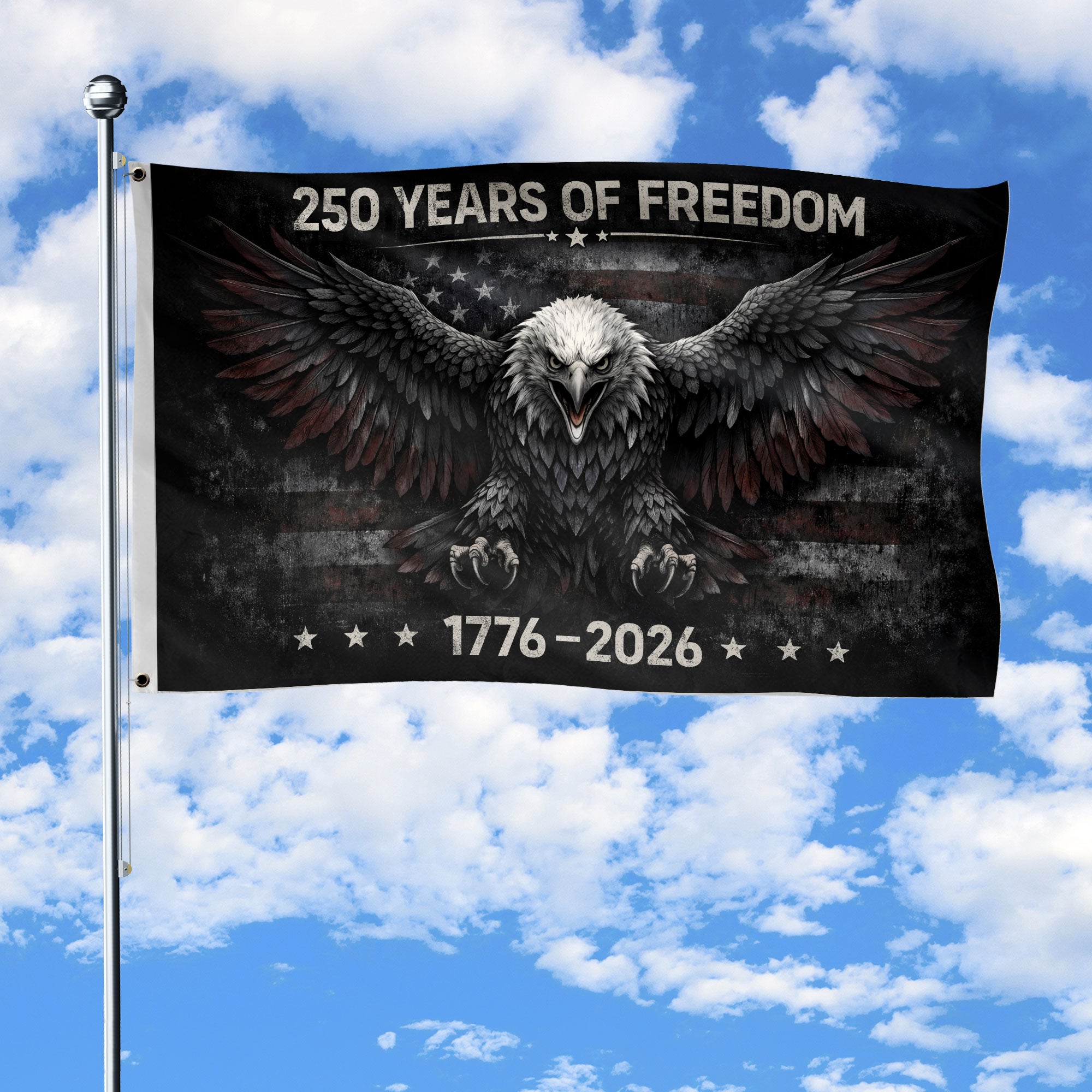 America 250 Years Freedom Garden Flag 1776–2026 We The People Patriotic Yard Decoration