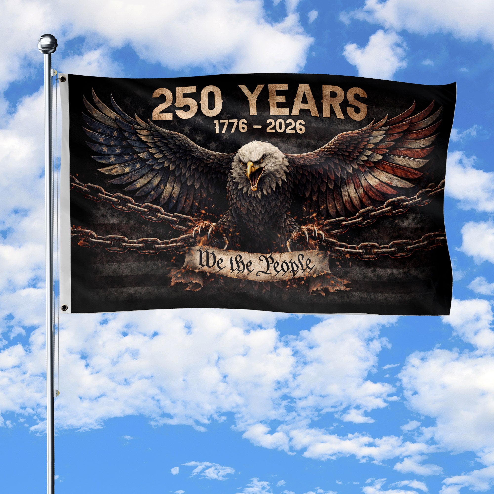 American Freedom Garden Flag 1776–2026 We The People Patriotic Yard Decor