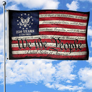 We The People Double-Sided House Flag – 250 Years of Freedom Patriotic American Décor 1776–2026