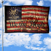 1776–2026 We The People House Flag, Double-Sided Patriotic Outdoor Décor, 250 Years of Freedom 3x5ft