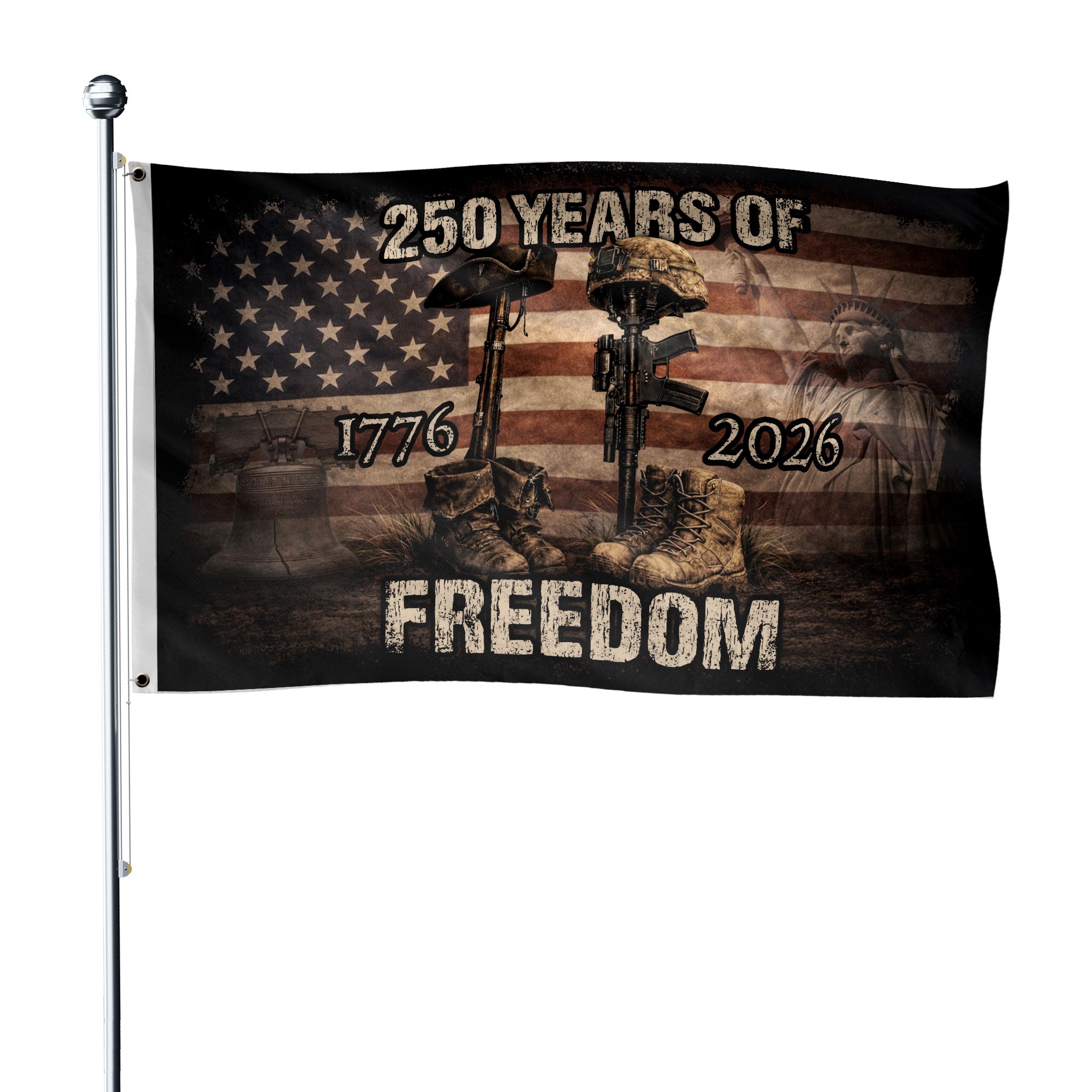 United States 250th Semiquincentennial Anniversary Flag 1776–2026, American Heritage Patriotic Banner