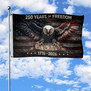 USA 250th Anniversary Flag 1776-2026 Double-Sided Patriotic 250 Years of Freedom We The People Semiquincentennial