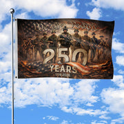 American 250th Anniversary Garden Flag 250 Years Semiquincentennial 1776-2026 We The People Patriotic Past Present Soldiers