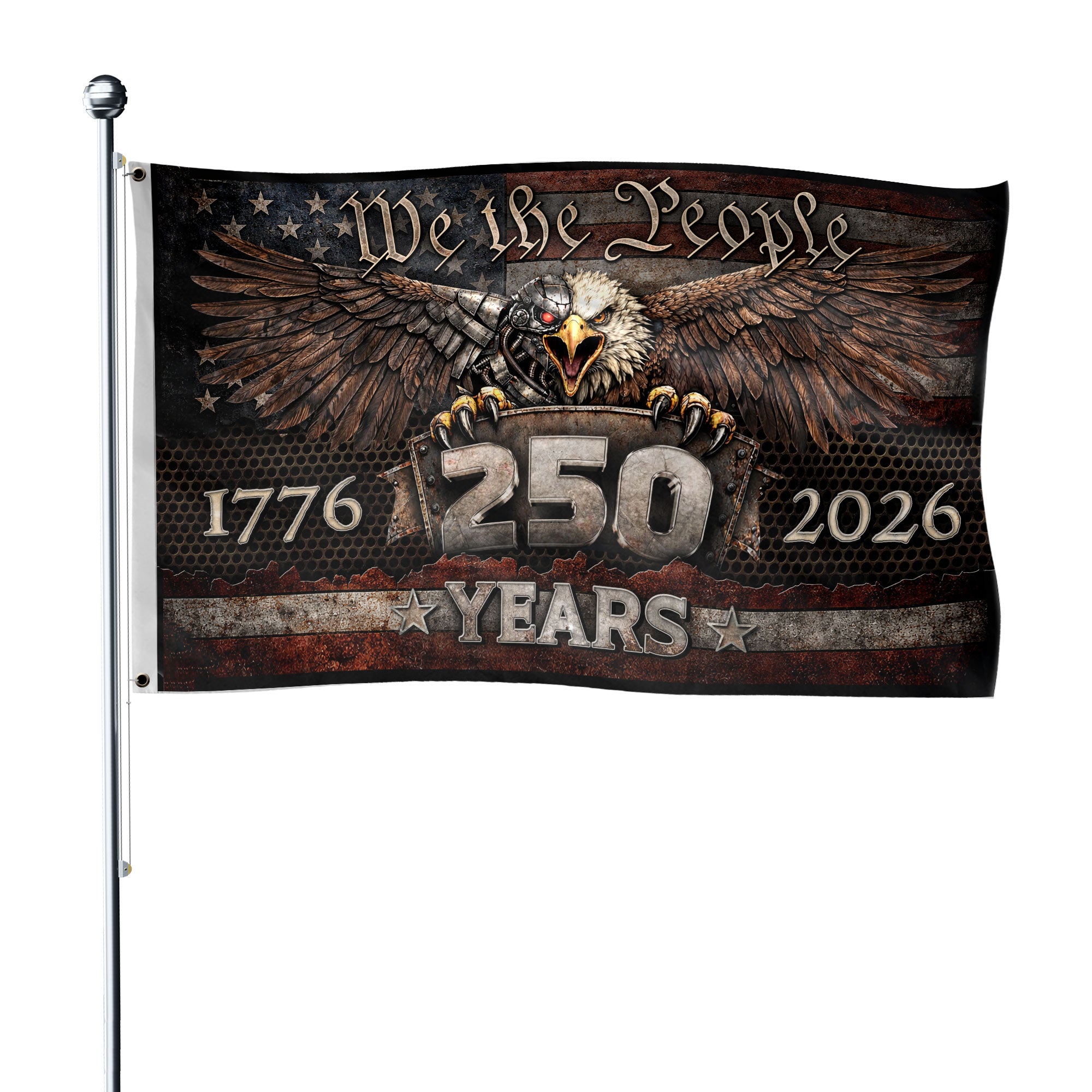 USA 250 Years Independence Flag 1776–2026 American Eagle Patriotic Outdoor Garden Flag
