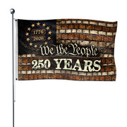 America 250th Independence Anniversary Flag 1776–2026 Modern Patriotic Garden Flag