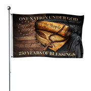 USA Semiquincentennial Christian Garden Flag 1776–2026 Faith Freedom Outdoor Decor