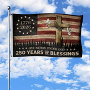 USA Semiquincentennial Christian Garden Flag Patriotic Outdoor Celebration Decor
