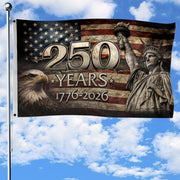 250 Years Flag 1776–2026 – Eagle & Liberty Patriotic American Décor
