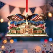 United States 250 Years 1776-2026 Heritage Eagle Banner Acrylic Ornament Keepsake Gift
