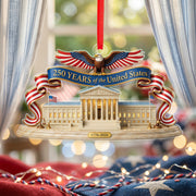 250 Years United States 1776-2026 Supreme Court Justice Eagle Flat Acrylic Ornament