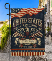 United States 250th Anniversary Garden Flag Patriotic 1776-2026 We The People Yard Decor 12x18inch