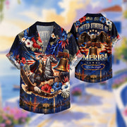 United States Of America 250 Years Hawaiian Shirt Patriotic Eagle Independence Day