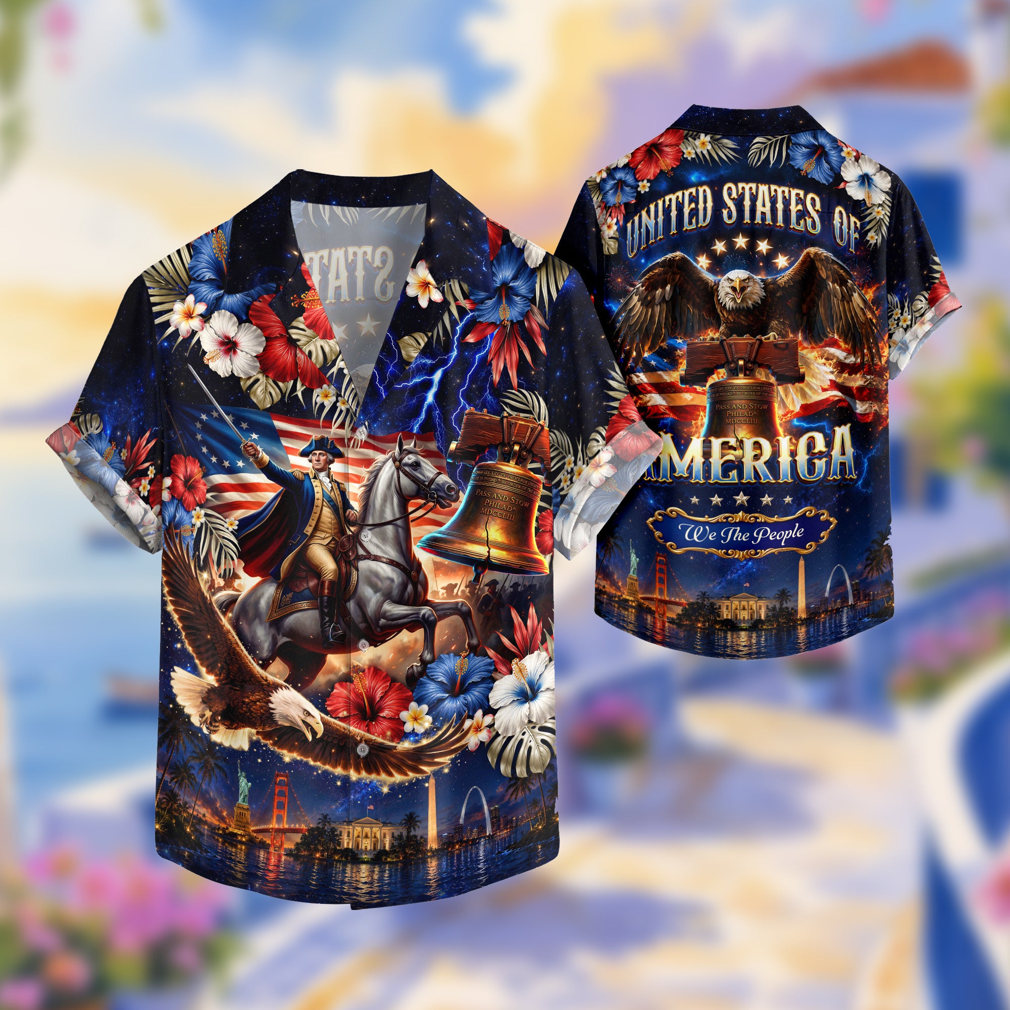 United States Of America 250 Years Hawaiian Shirt Patriotic Eagle Independence Day