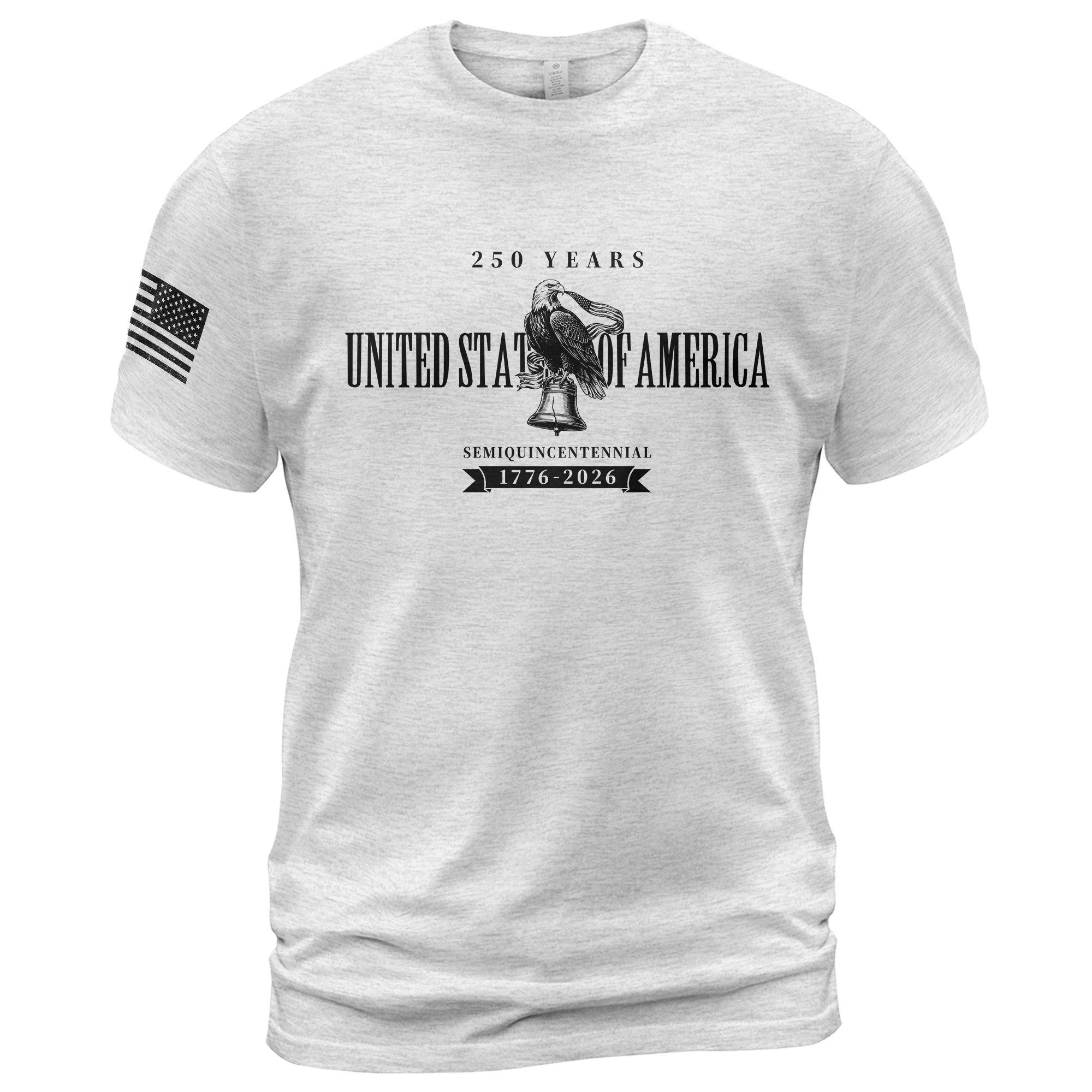USA 250th Anniversary T-Shirt 250 Years Semiquincentennial 1776-2026 - Patriotic American Eagle & Liberty Bell Men’s Shirt