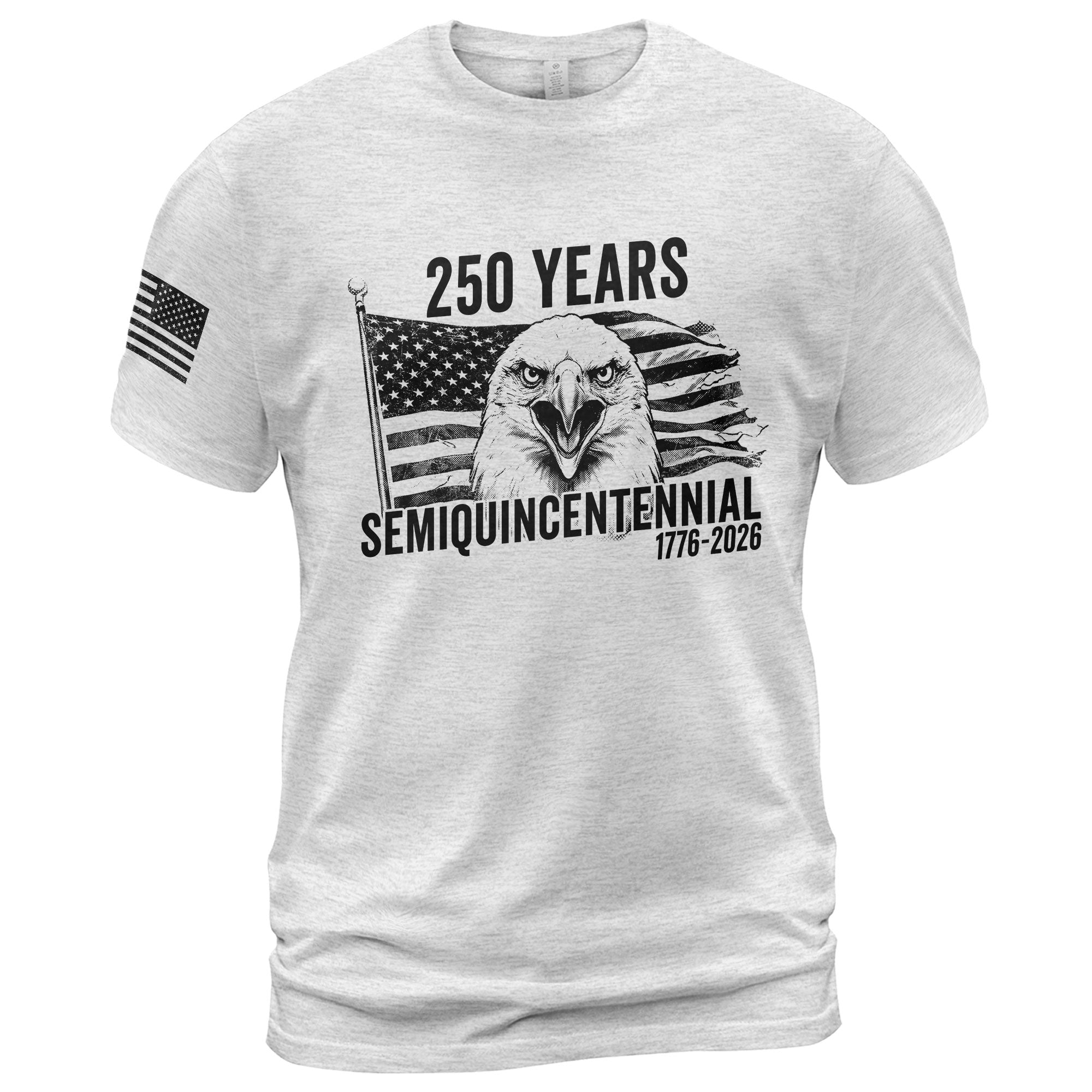 USA 250th Anniversary T-Shirt 1776-2026 - 250 Years Semiquincentennial Patriotic Eagle Liberty Bell Graphic Tee for Men