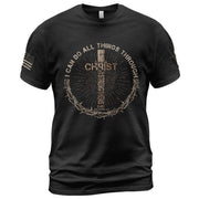 I Can Do All Things Through Christ T-Shirt - Rust Field Wear