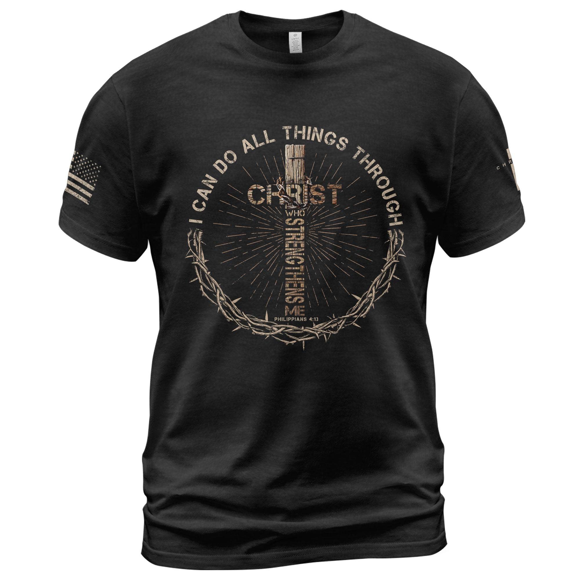 I Can Do All Things Through Christ T-Shirt - Rust Field Wear