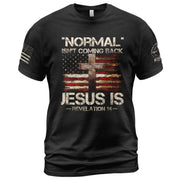 Jesus Is Coming Back – Revelation 14 Patriotic Faith T-shirt - Rust Field Wear