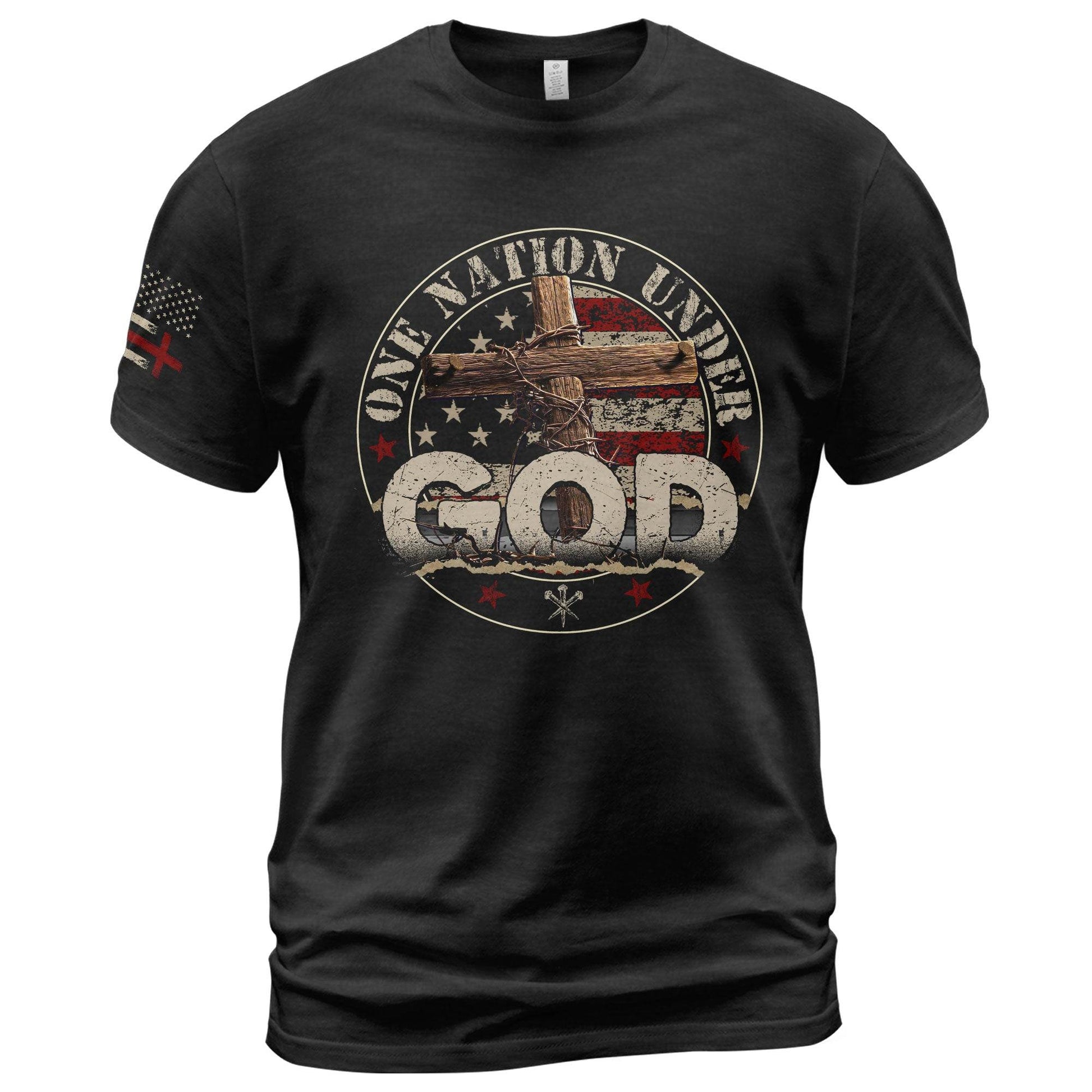 One Nation Under God Christian Shirt - Rust Field Wear