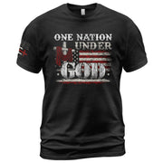 One Nation Under God T-Shirt – Cross & American Flag