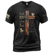 Faith Over Fear Rustic Cross T-Shirt