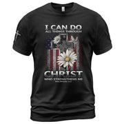 I Can Do All Things Through Christ Shirt Cross Tee