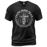 Faith Over Fear Lion Shirt – Psalm 118:6 Christian Warrior Tee