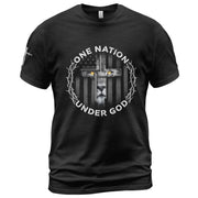 One Nation Under God Lion Cross T-Shirt