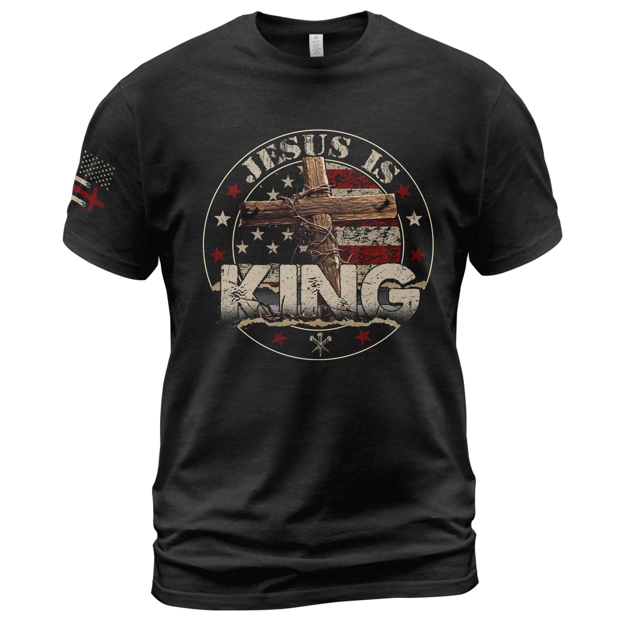 Jesus Is King T-Shirt – Crown Him with Every Step - Rust Field Wear