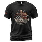 Yahweh T-Shirt – The Great I Am, Bold and Unshaken - Rust Field Wear