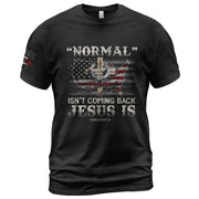 Jesus Is Coming Back T-Shirt – Revelation 1:4 USA Christian Tee - Rust Field Wear