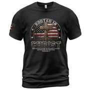 Rooted in Christ Circle American Flag T-Shirt - Rust Field Wear