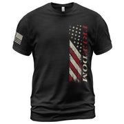 Freedom Vertical American Flag Patriotic Tribute T-Shirt