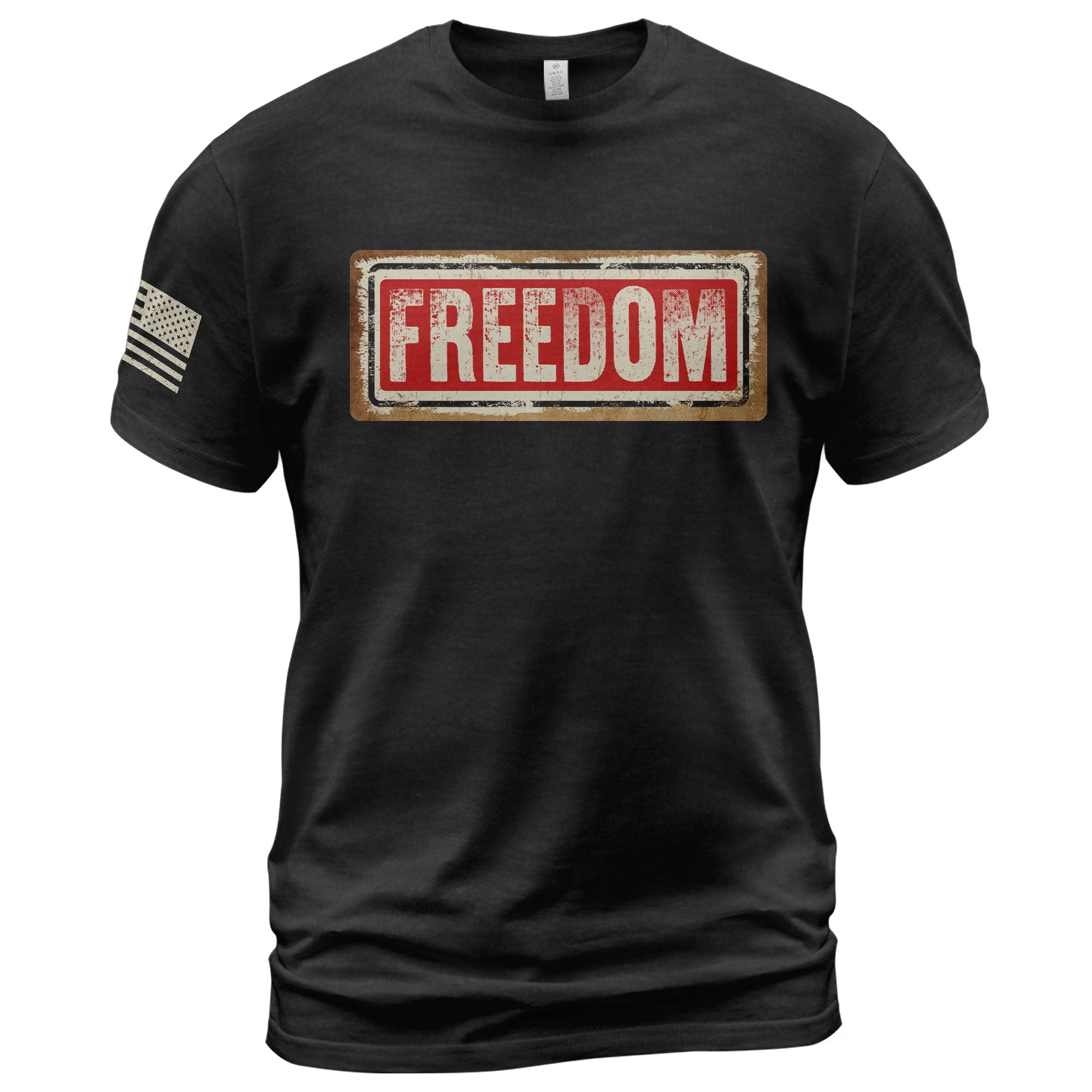 Freedom Sign Patriotic Tribute T-Shirt