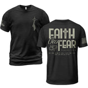 Faith Over Fear Psalm 118:6 Crown of Thorns T-Shirt - Rust Field Wear