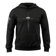 Faith Over Fear Crown of Thorns Psalms 118:6 Christian Hoodie
