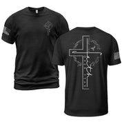 Faith Over Fear Cross Crown of Thorns Psalm 118:6 Christian T-Shirt