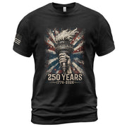 USA 250th Anniversary 250 Years Shirt 1776-2026 Liberty Torch Patriotic Pride