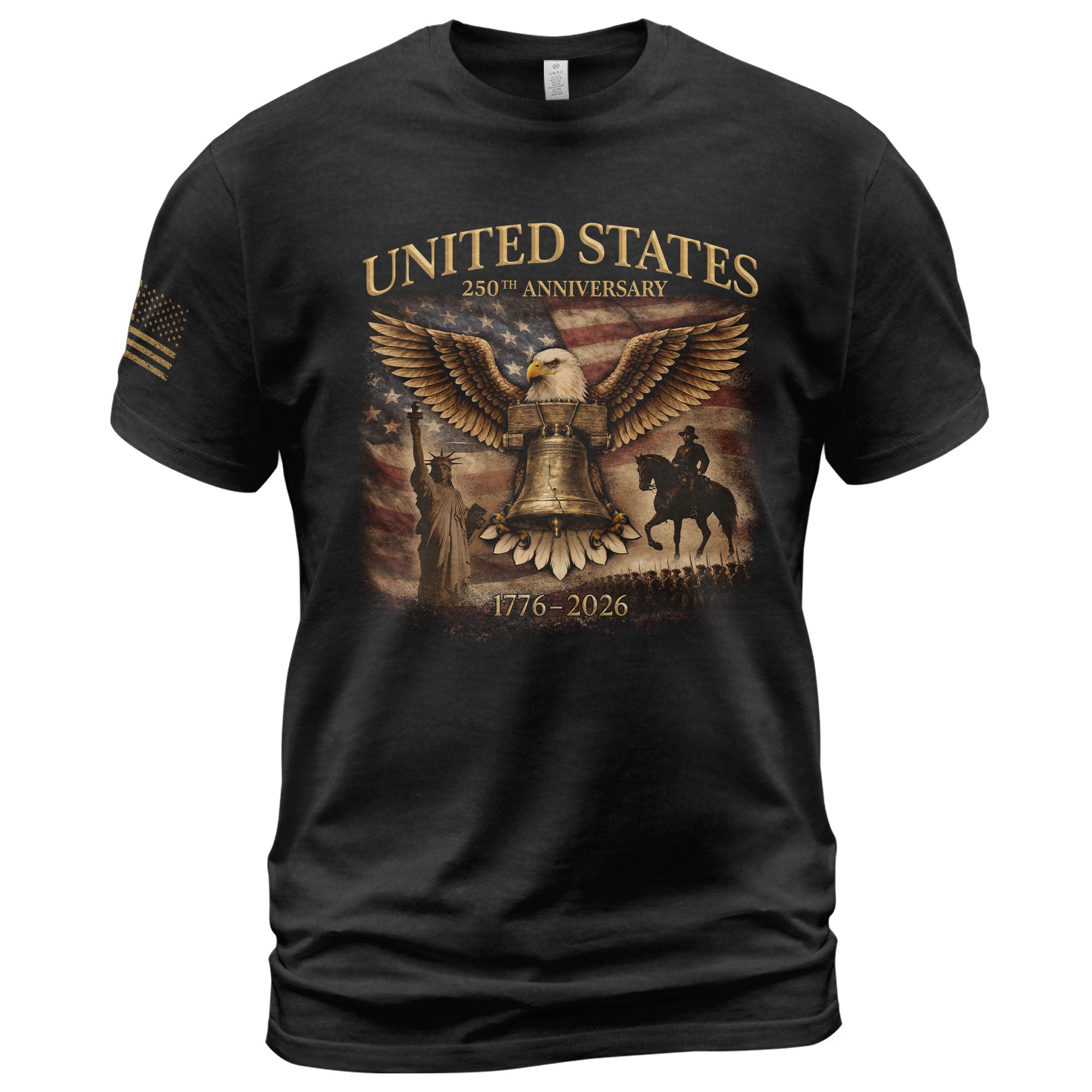 USA 250th Anniversary 250 Years Shirt 1776-2026 Liberty Bell Eagle Patriotic