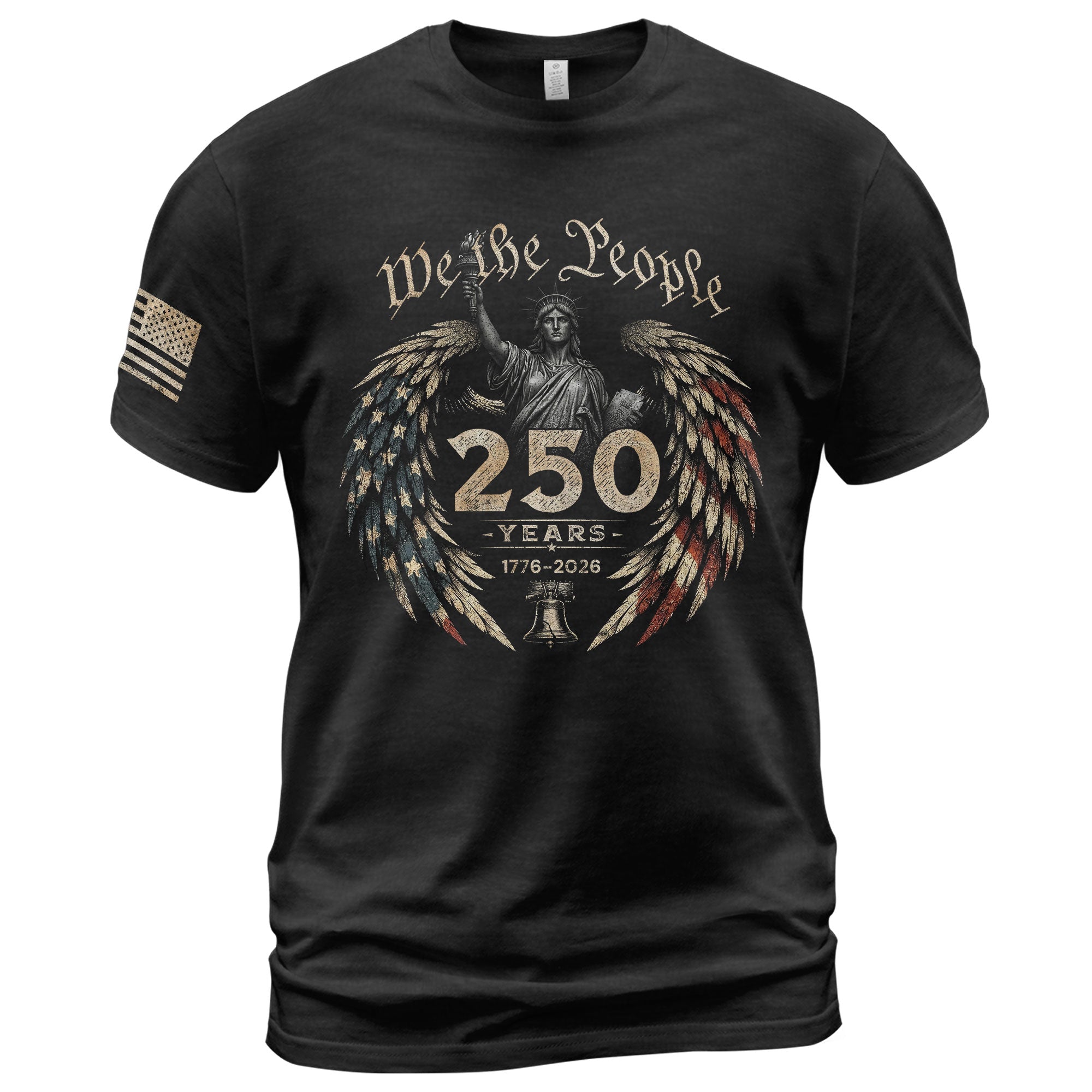 USA 250th Anniversary Shirt 1776-2026 We The People Statue of Liberty Patriotic for Men
