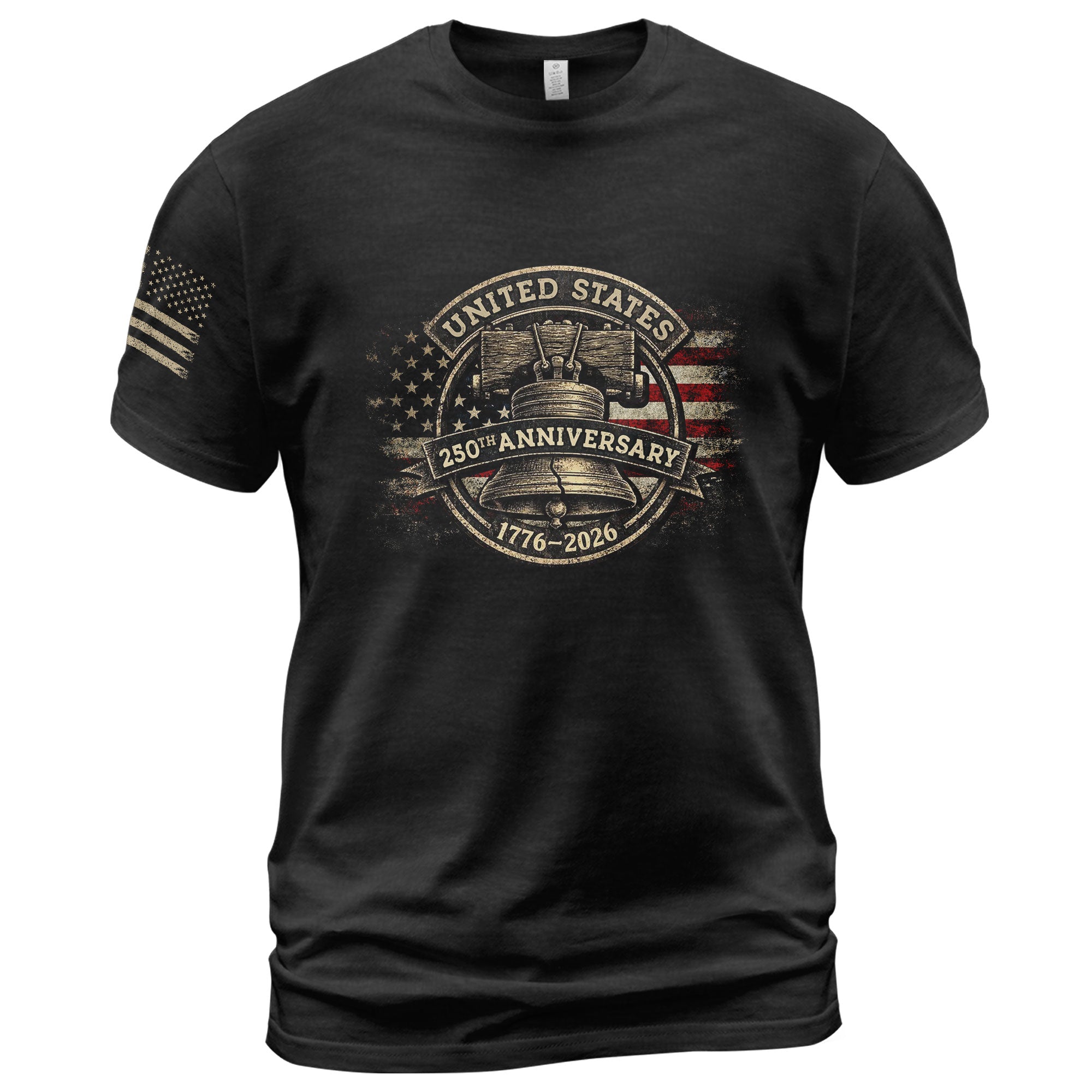USA 250th Anniversary Shirt 1776-2026 Liberty Bell Patriotic American Flag