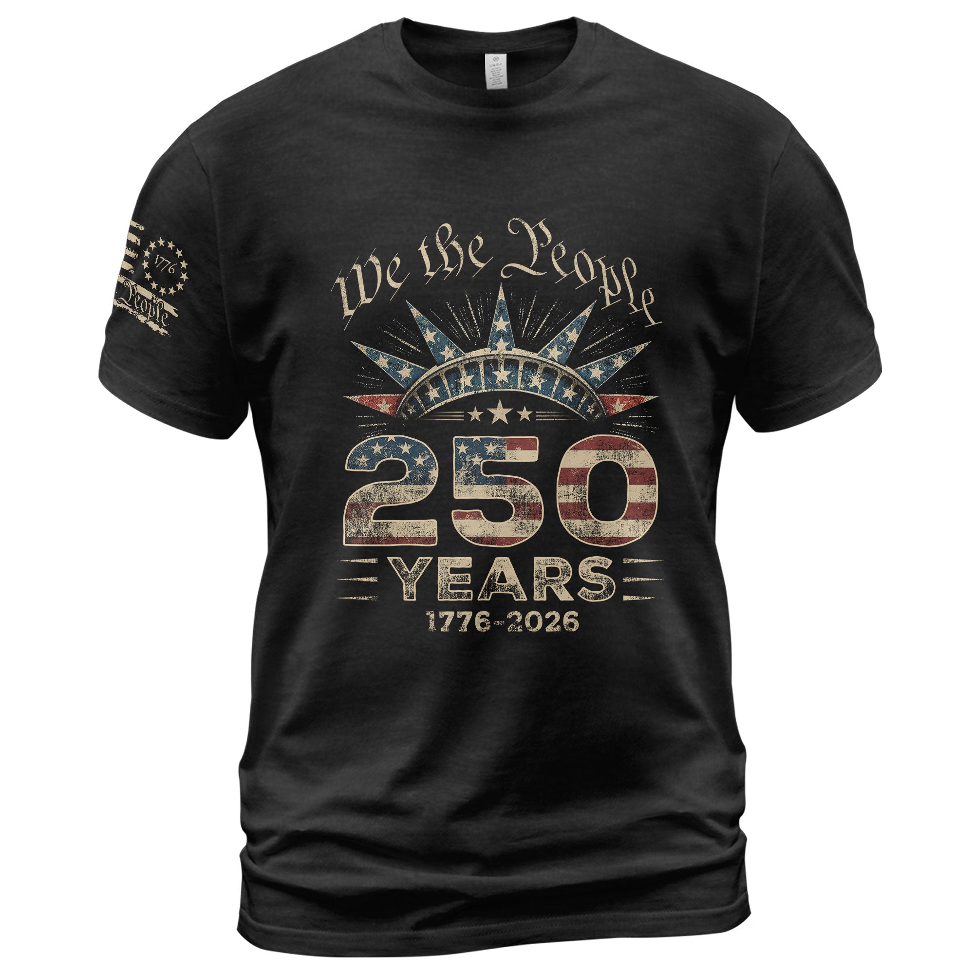 USA 250th Anniversary Shirt 1776-2026 We The People Liberty Crown Patriotic